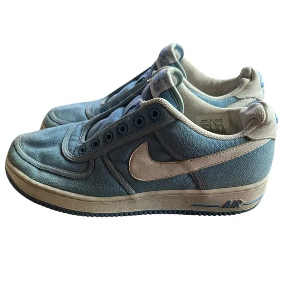 Vintage’03 Nike‎ Air Force 1 Low Canvas University Blue White Sneakers
