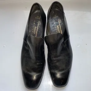 Vintage Bally of Switzerland Albano black leather slip on loafers