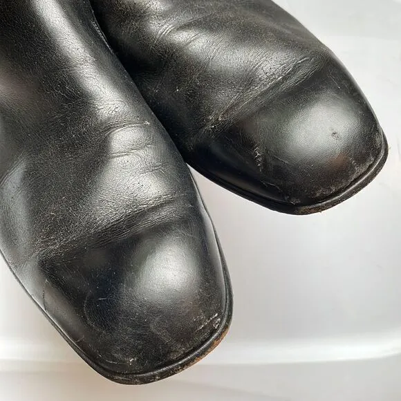 Vintage Bally of Switzerland Albano black leather slip on loafers