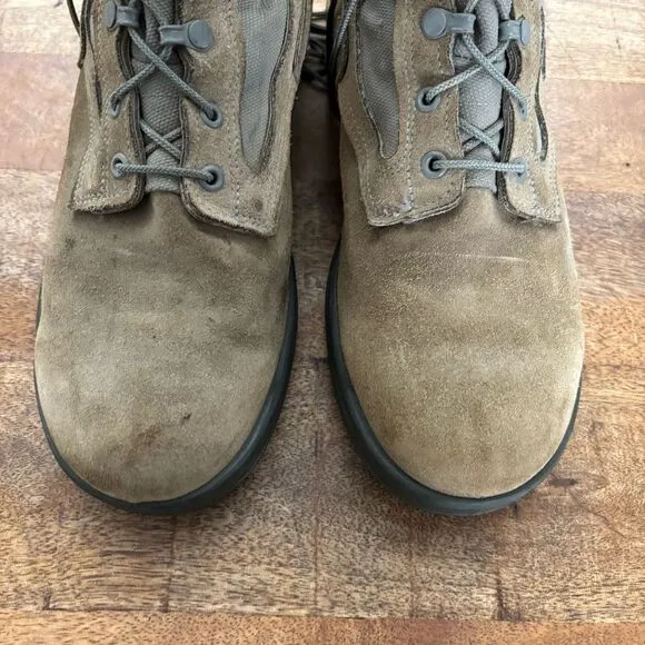 Vintage mens US military suede desert Italy army desert storm suede combat boots