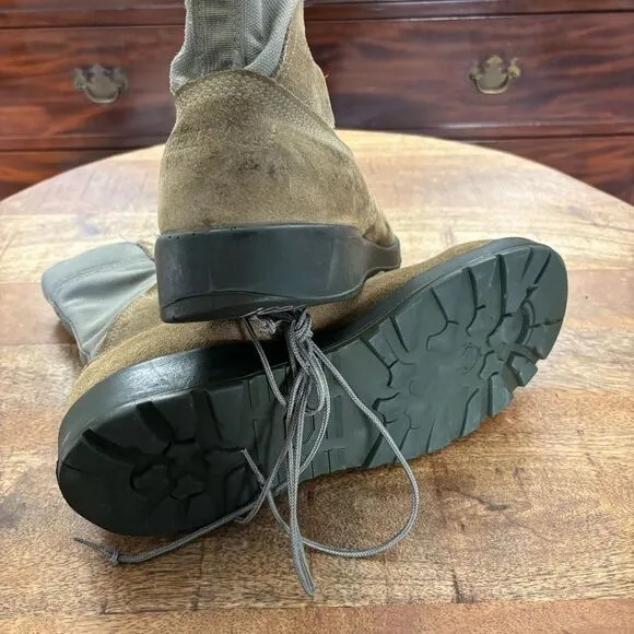 Vintage mens US military suede desert Italy army desert storm suede combat boots