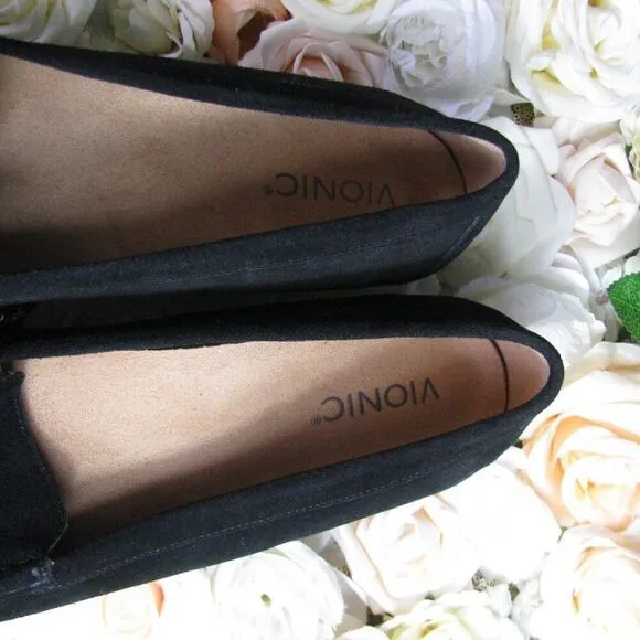 Vionic &quot;debbie&quot; suede loafers 12
