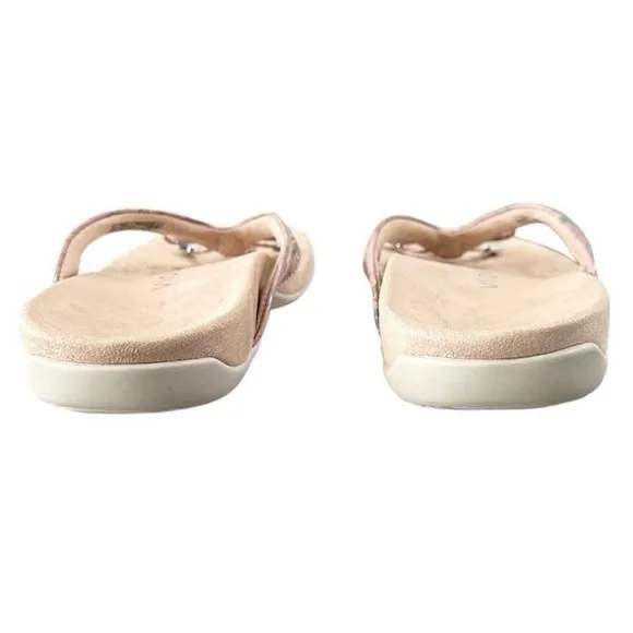 Vionic Bella II Thong Sandal Peach Botanical Women’s Size 9