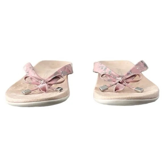 Vionic Bella II Thong Sandal Peach Botanical Women’s Size 9