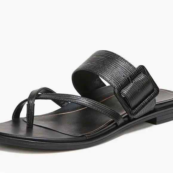Vionic Black Julep Slip-on Comfort Sandals Women’s 8 NEW