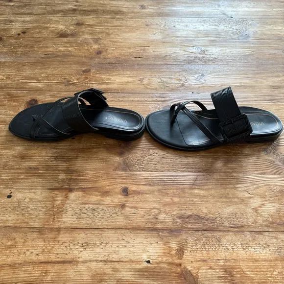 Vionic Black Julep Slip-on Comfort Sandals Women’s 8 NEW