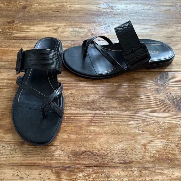 Vionic Black Julep Slip-on Comfort Sandals Women’s 8 NEW