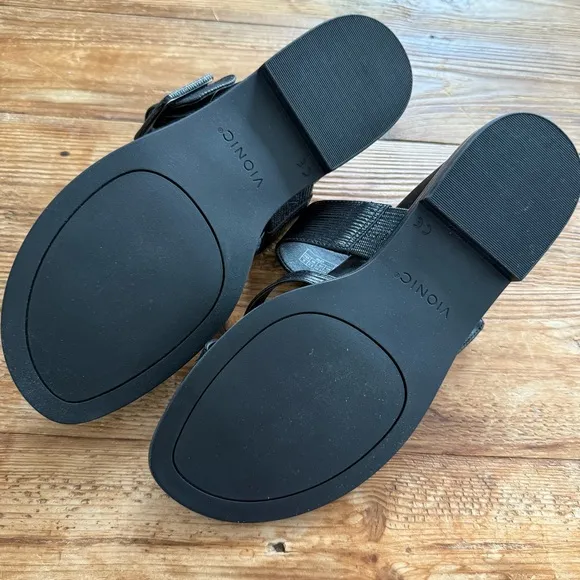 Vionic Black Julep Slip-on Comfort Sandals Women’s 8 NEW