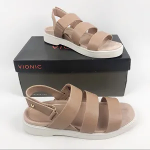 Vionic Leila Keomi Leather Strappy Sandals 6