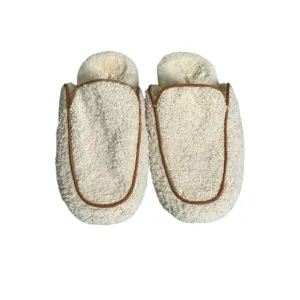 Vionic White Sherpa Slip On Loafers 7