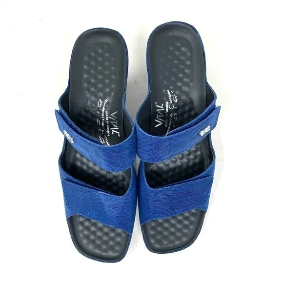 Vital 0520 Leather Mule Comfort Sandals Wind Ozean