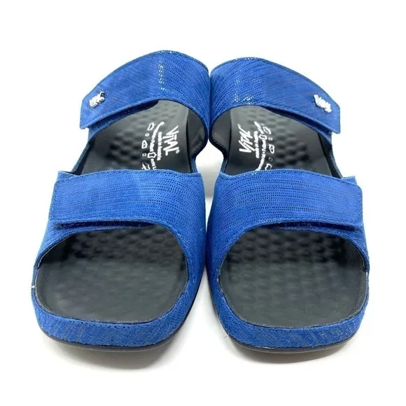 Vital 0520 Leather Mule Comfort Sandals Wind Ozean