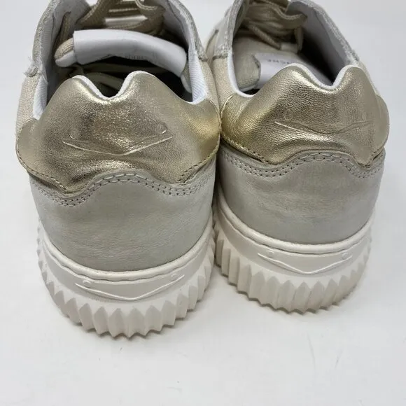 voile blanche lace up sneakers