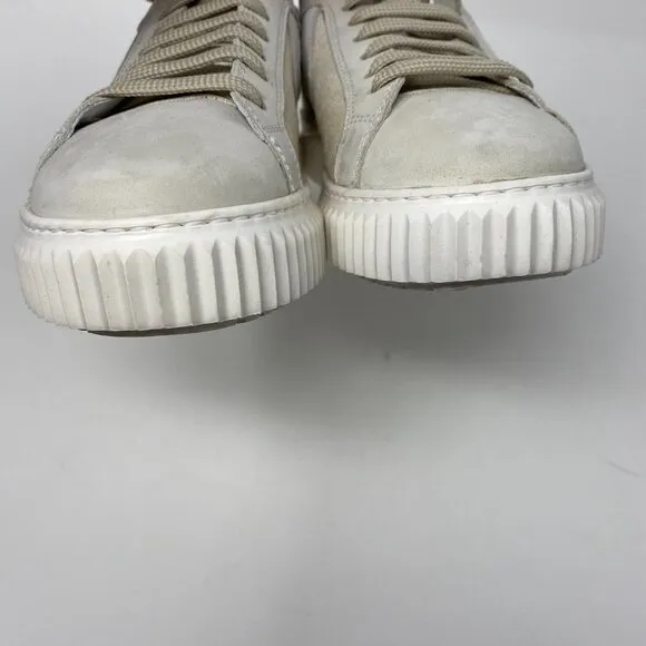 voile blanche lace up sneakers