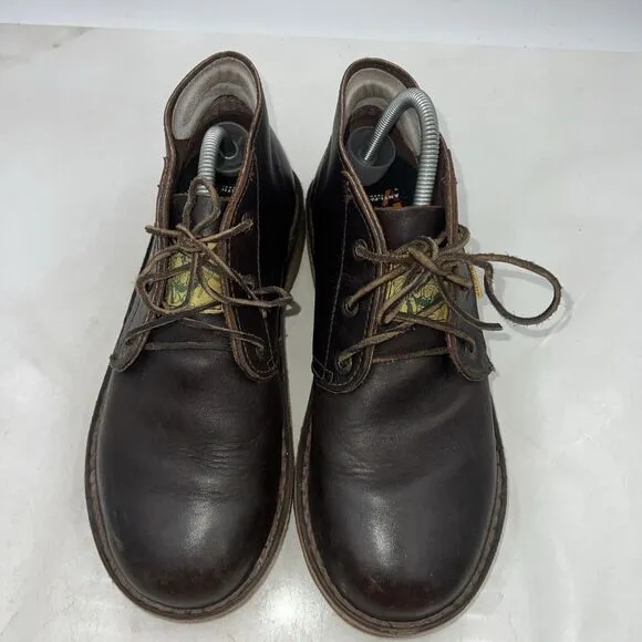 VTG Jim Green Boots Mens Size 8.5 Brown Leather Casual Work Lace-Up Vellie