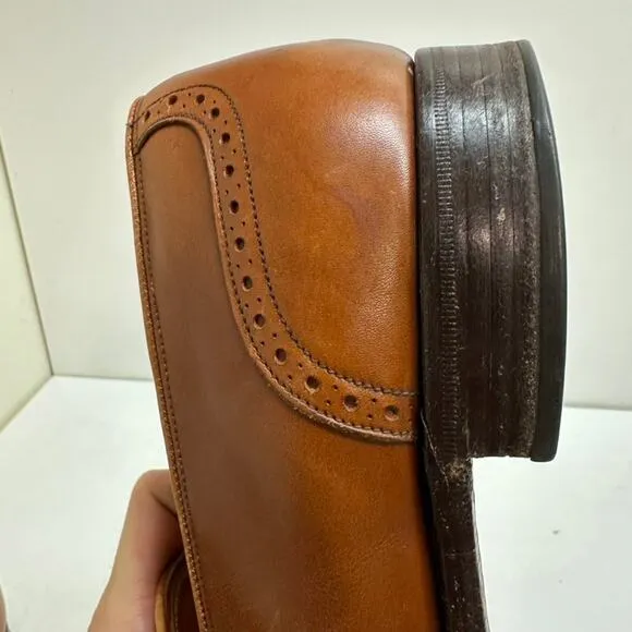 VTG VERY GOOD Grenson Tassel Loafers Brown Calf Wing Made England UK 11 / US 12