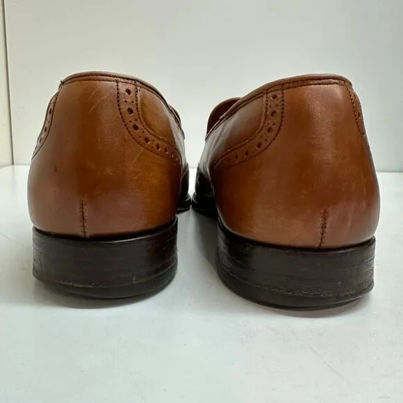 VTG VERY GOOD Grenson Tassel Loafers Brown Calf Wing Made England UK 11 / US 12