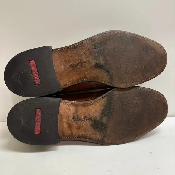 VTG VERY GOOD Grenson Tassel Loafers Brown Calf Wing Made England UK 11 / US 12