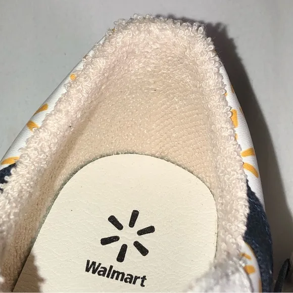Walmart Yellow Logo Sneakers, Size EU 41, 7.5 Men, Rare, EUC, pet/smoke free