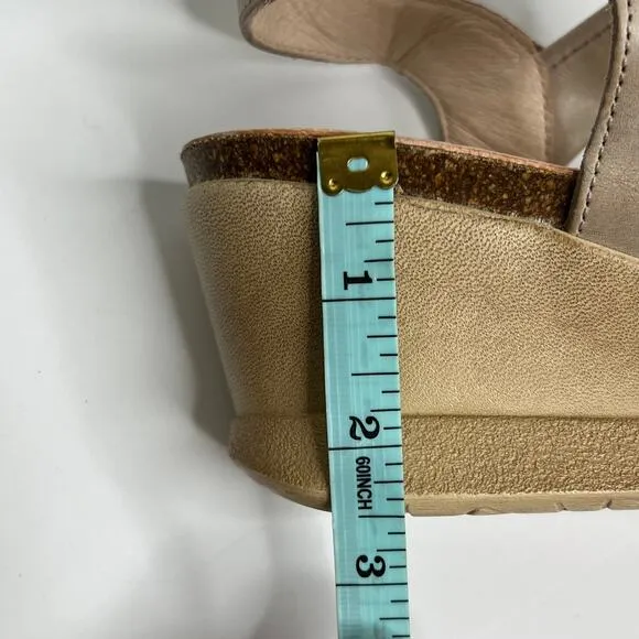 Wanda Panda Meryl Talco Tierra Wedge Sandals Shoe Size 41
