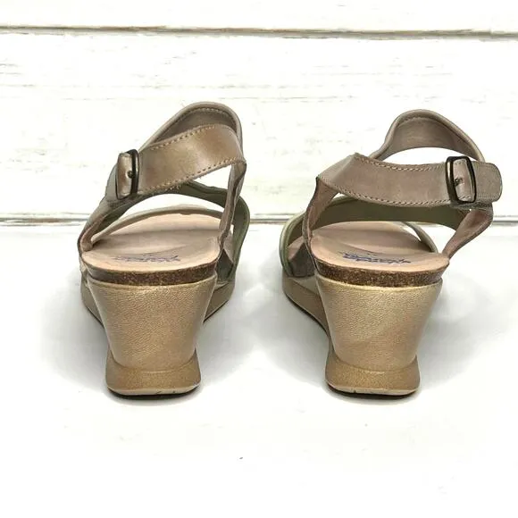 Wanda Panda Meryl Talco Tierra Wedge Sandals Shoe Size 41