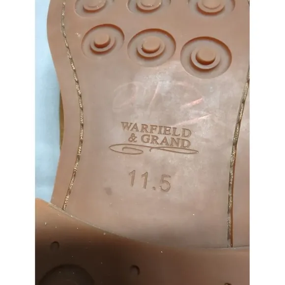 Warfield and Grand Mens Chukka Beige Boots Brown Suede Dress Casual Size 11.5
