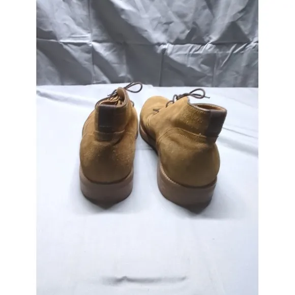 Warfield and Grand Mens Chukka Beige Boots Brown Suede Dress Casual Size 11.5