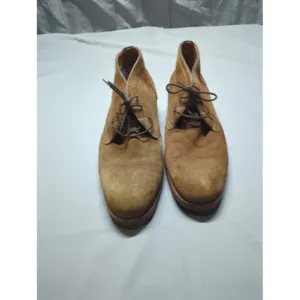 Warfield and Grand Mens Chukka Beige Boots Brown Suede Dress Casual Size 11.5