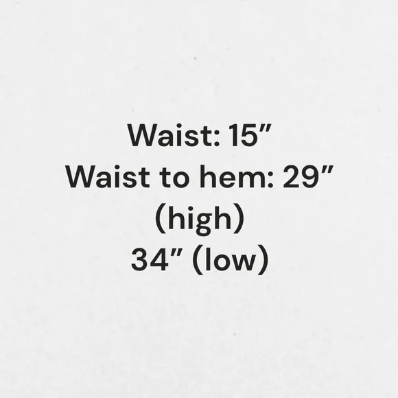 Wash Lab Denim Two-Tone High Low A-Line Asymmetrical Midi Skirt Women's Size 30