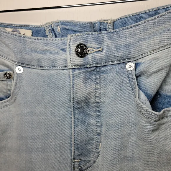We The Free Free People Crvy High Rise Lace-Up Back Flare Jeans | Size 29