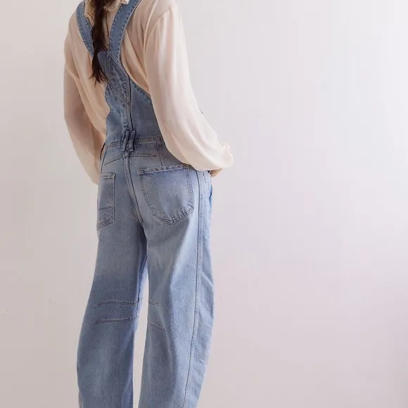 We The Free Good Luck Barrel Overalls