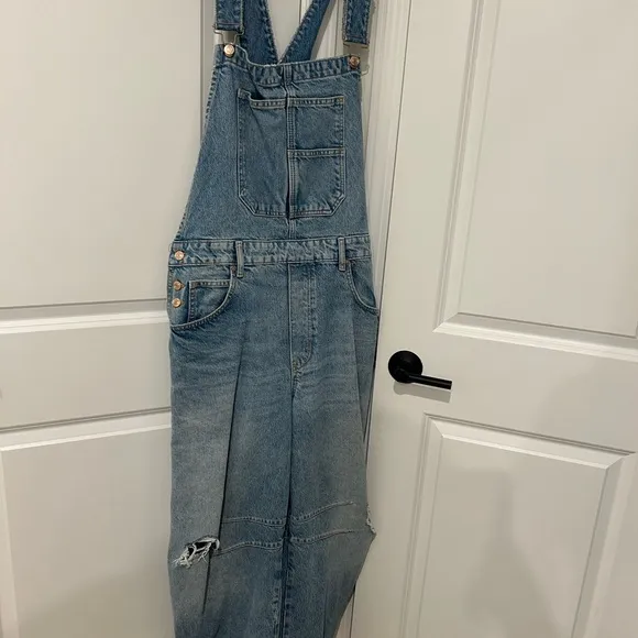 We The Free Good Luck Barrel Overalls