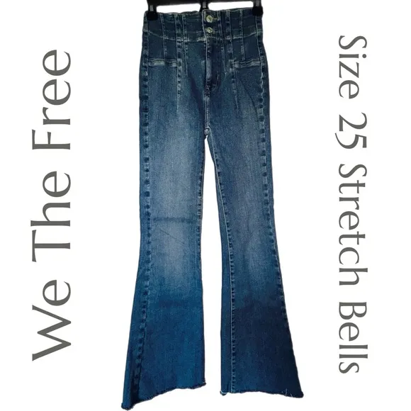 We The Free - Stretch Bell Bottom Jeans - Size 25