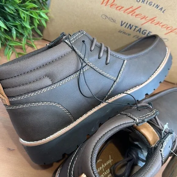 Weatherproof Vintage Men's Faux Leather Chukka Boot Size 12