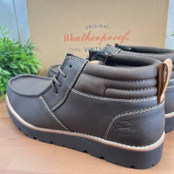 Weatherproof Vintage Men's Faux Leather Chukka Boot Size 12