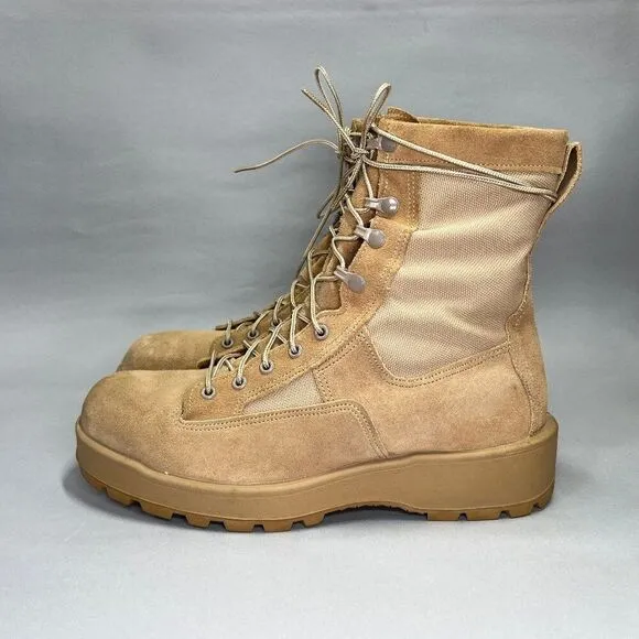 Wellco Combat Boots Men's Size 11 Desert Tan Gore-Tex Vibram Military Boots