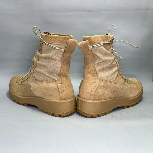 Wellco Combat Boots Men's Size 11 Desert Tan Gore-Tex Vibram Military Boots