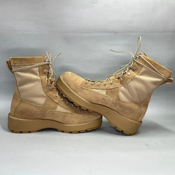 Wellco Combat Boots Men's Size 11 Desert Tan Gore-Tex Vibram Military Boots