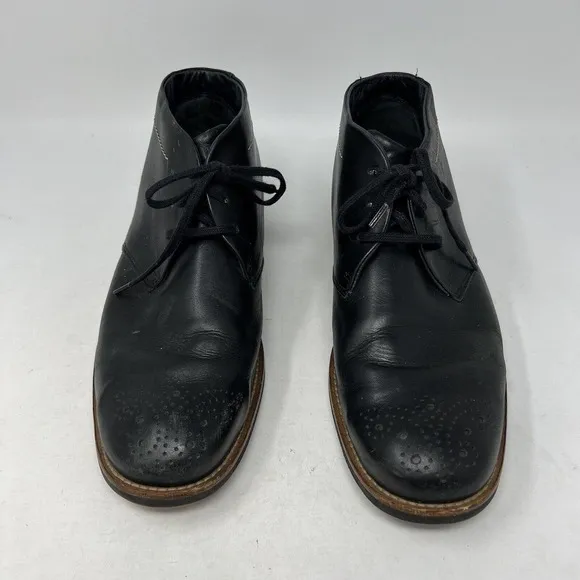 WOLKY Cayenne Men’s Black Leather Chukka Lace Up Boots Size 45 EU Cloud 9