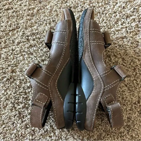 Wolky Liana Comfort Strappy Adjustable Brown Sandals Size 37 US 6
