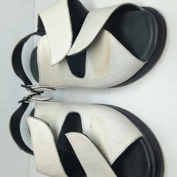 Wolky Nimes White Slingback Sandals Women's Size 9 EU 40