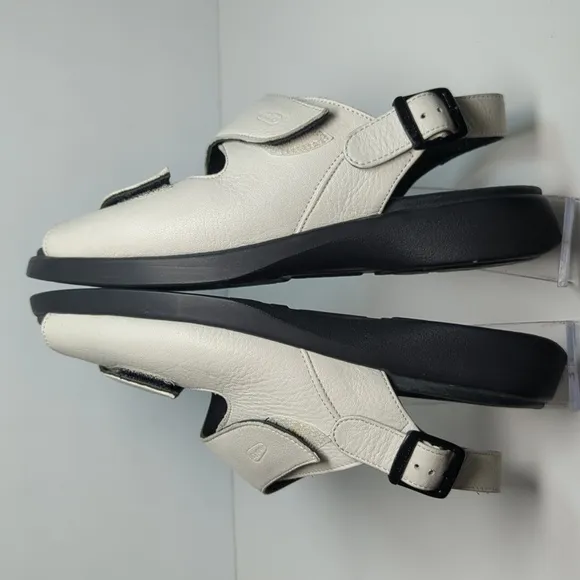Wolky Nimes White Slingback Sandals Women's Size 9 EU 40