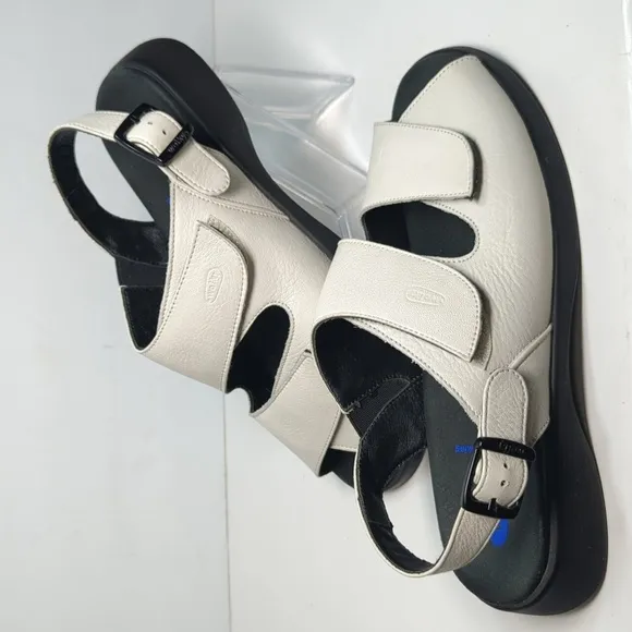 Wolky Nimes White Slingback Sandals Women's Size 9 EU 40