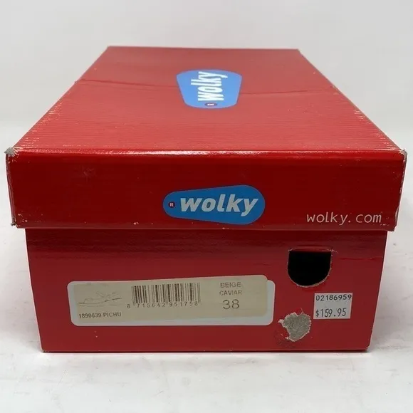 Wolky Pichu Comfort Sandals Beige Caviar Leather