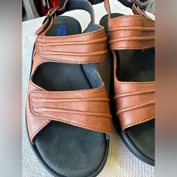 Wolky Sienna Mandalay Leather Sandals Comfort Size 38