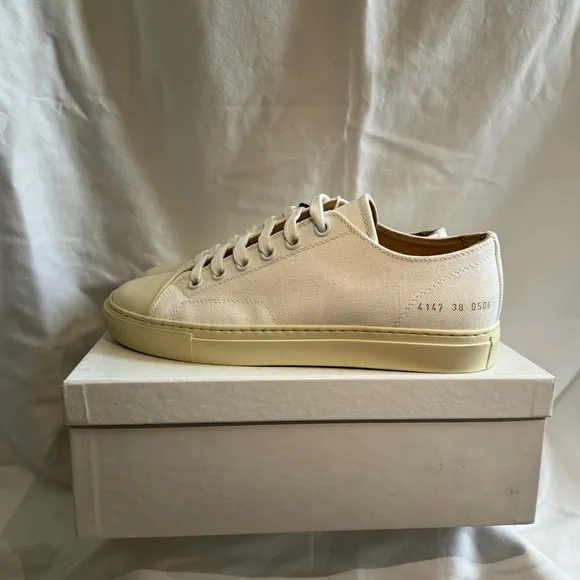 Women by Common Projects Tournament Canvas Low
