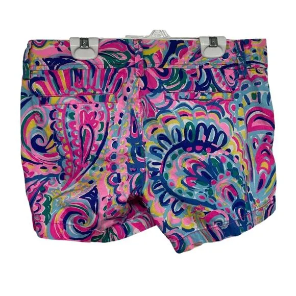 Women’s 4 Lilly Pulitzer Callahan Shorts Psychedelic Sunshine Print