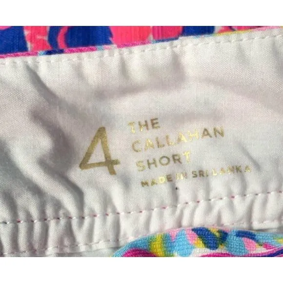 Women’s 4 Lilly Pulitzer Callahan Shorts Psychedelic Sunshine Print