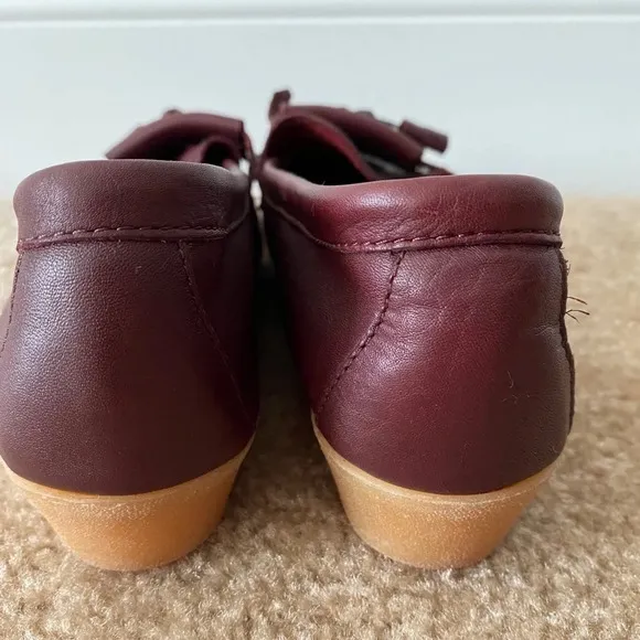 Women’s Bass leather upper tassel loafers 9M EUC