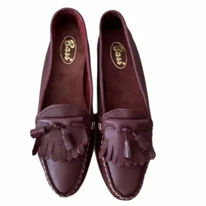 Women’s Bass leather upper tassel loafers 9M EUC